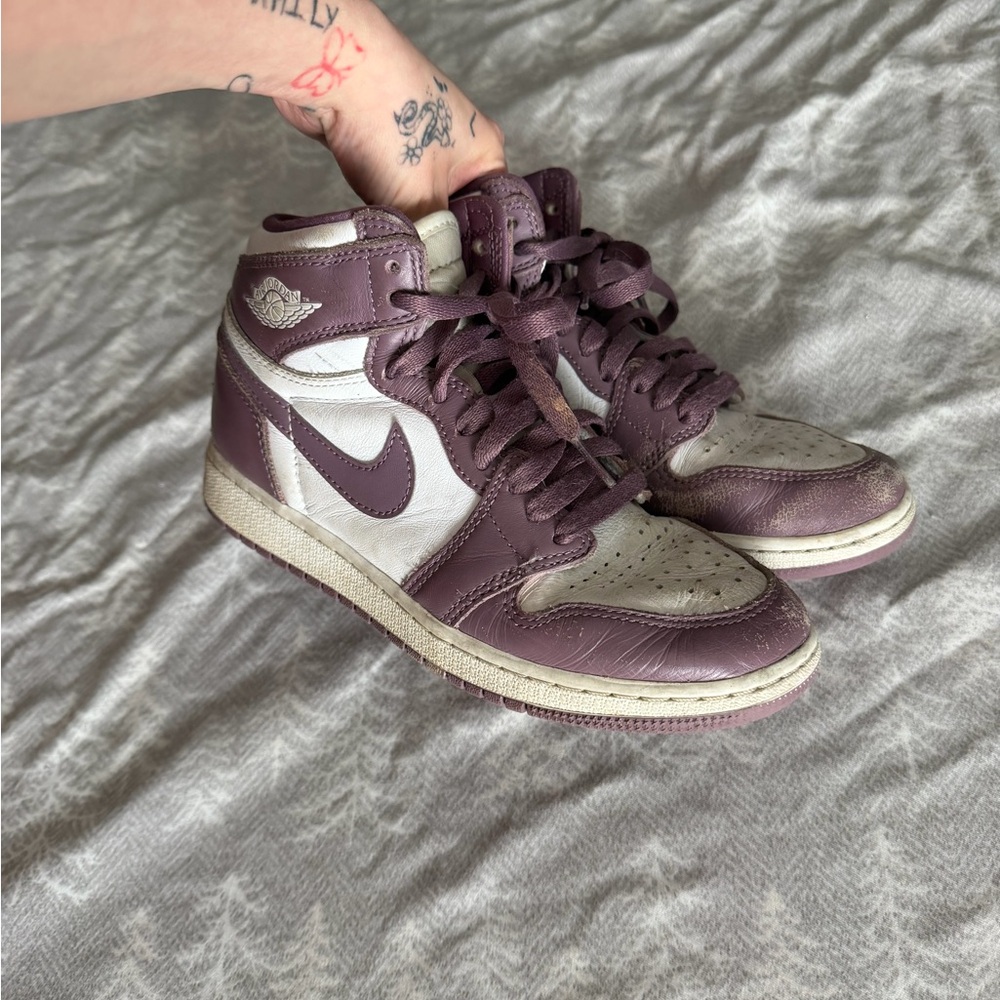 Nike Air Jordan Purple High Top Sneakers Youth Size 4.5